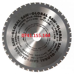 Panza de ferastrau circular pentru taierea oțelului GLOBAL SAW 205 x 1.4/1.1 x 25.4mm / 42T CERMET