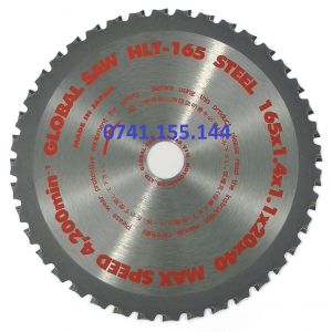 Panza de ferastrau circular pentru taierea oțelului GLOBAL SAW 165 x 1.4/1.1 x 20mm / 40 Dinți CERMET