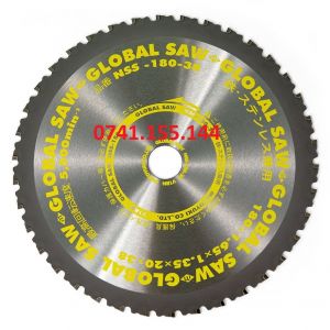 Panza de ferastrau circular pentru taierea oțelului GLOBAL SAW 180 x 1,65/1,35 x 20mm / 38 dinți CERMET